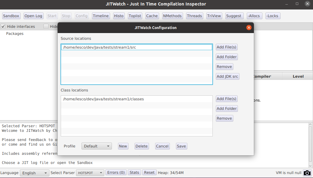 JITWatch Configuration
